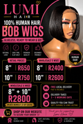 100% Human Hair Glueless Wig