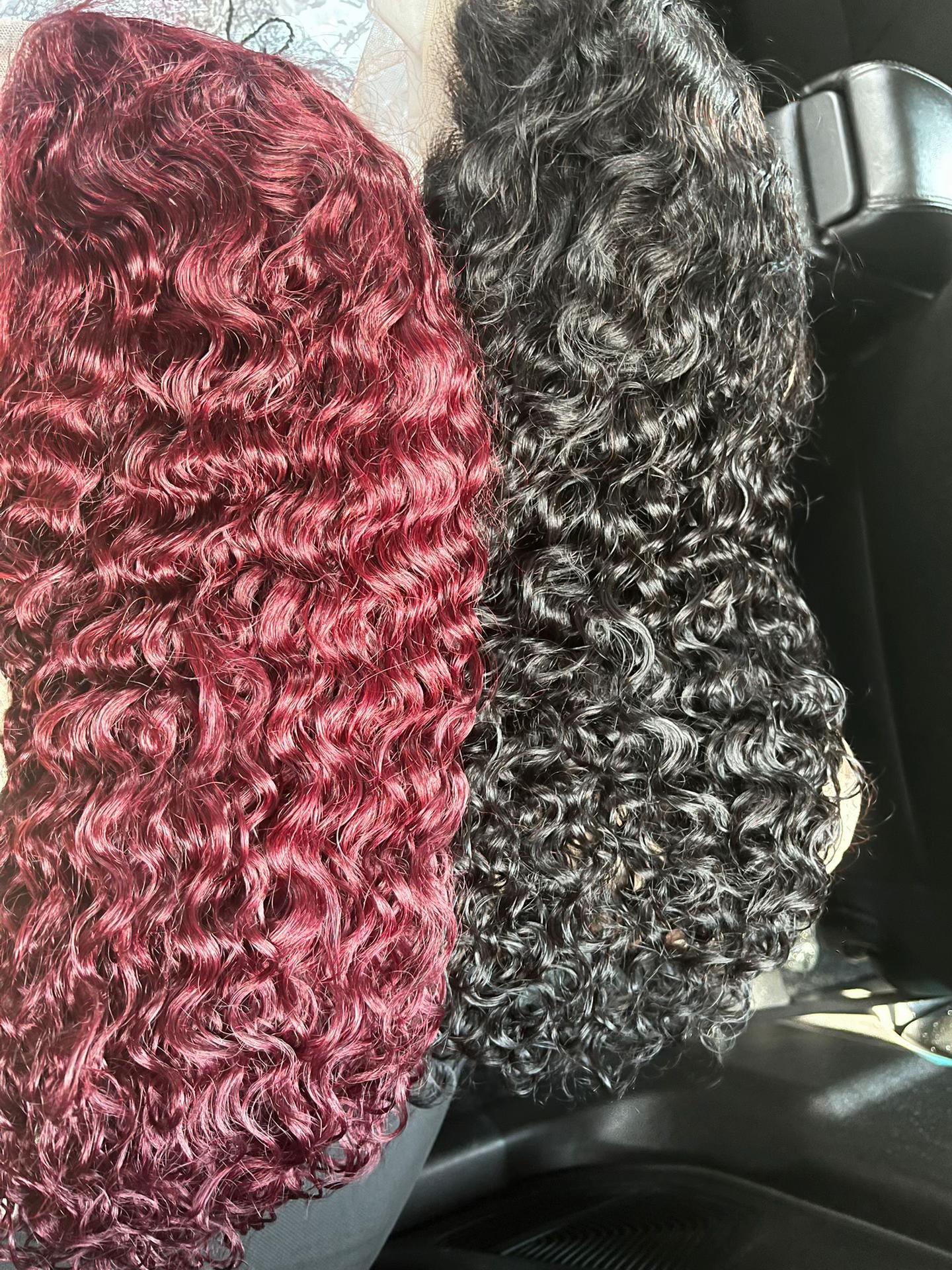 20" Natural Color Jerry Curl