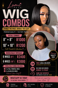 8" &'10" Wig combos