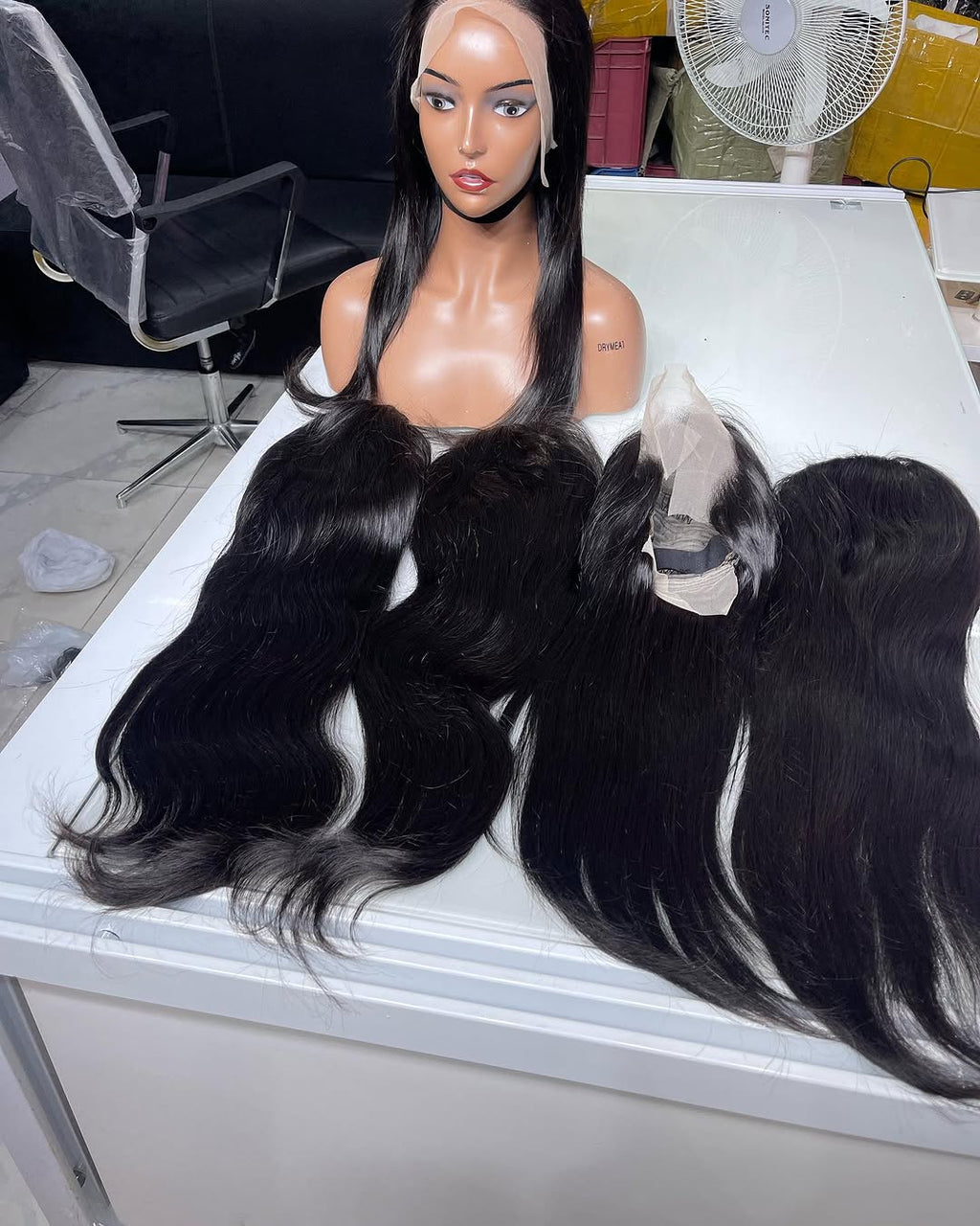 Full frontal 100% human hair