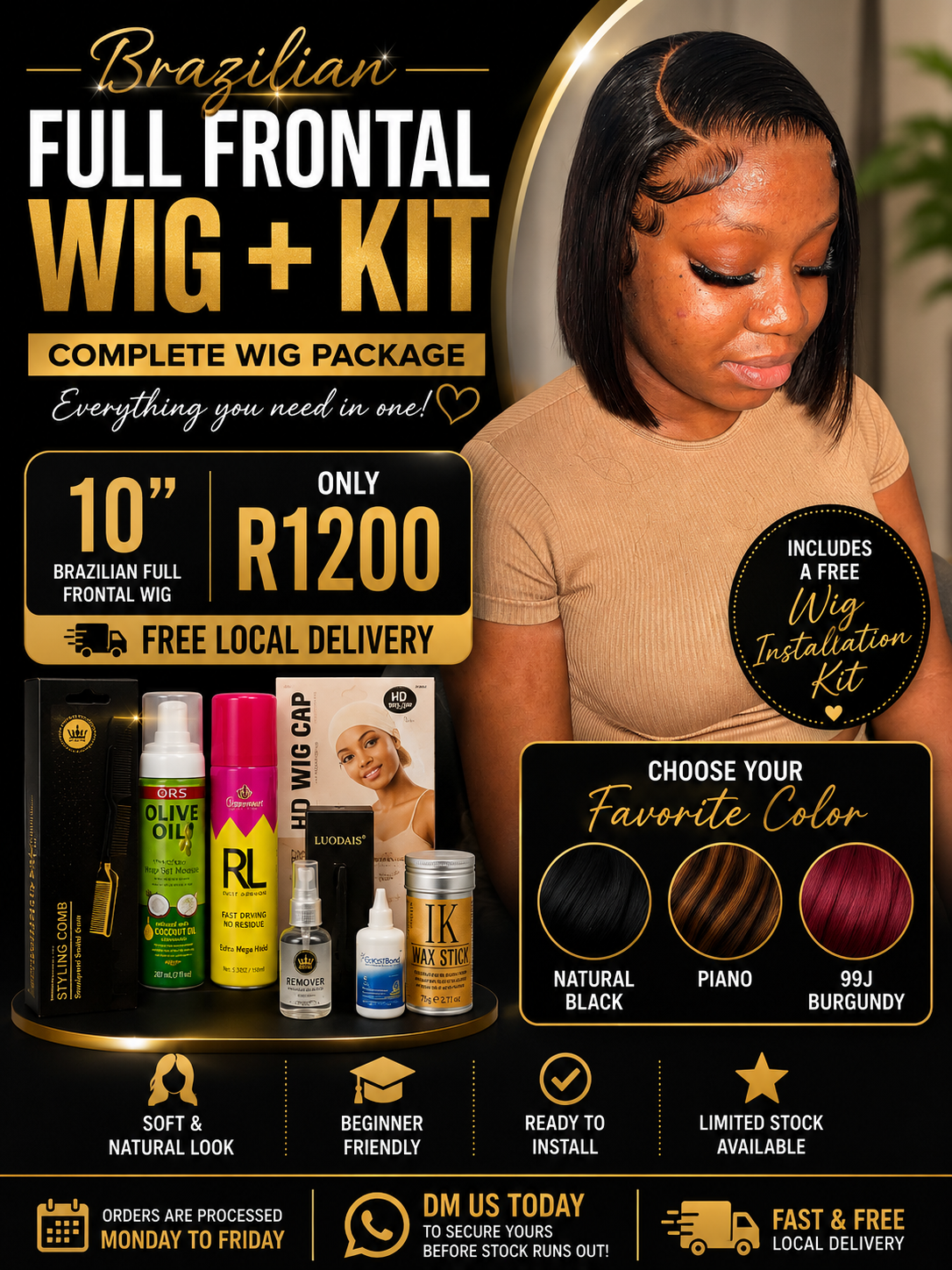 10" Wig + Installation Kit