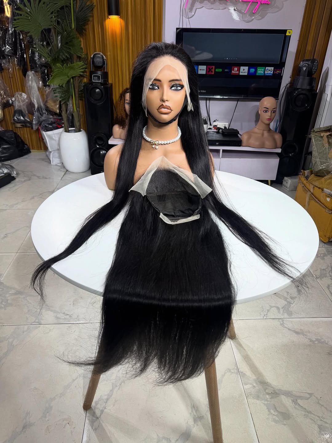 Full frontal 100% human hair