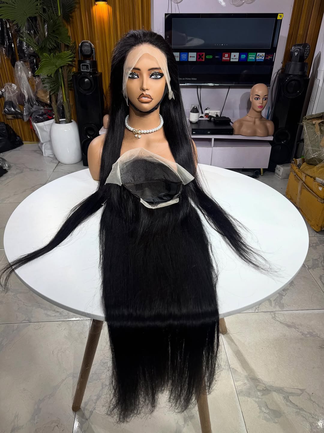 Full frontal 100% human hair