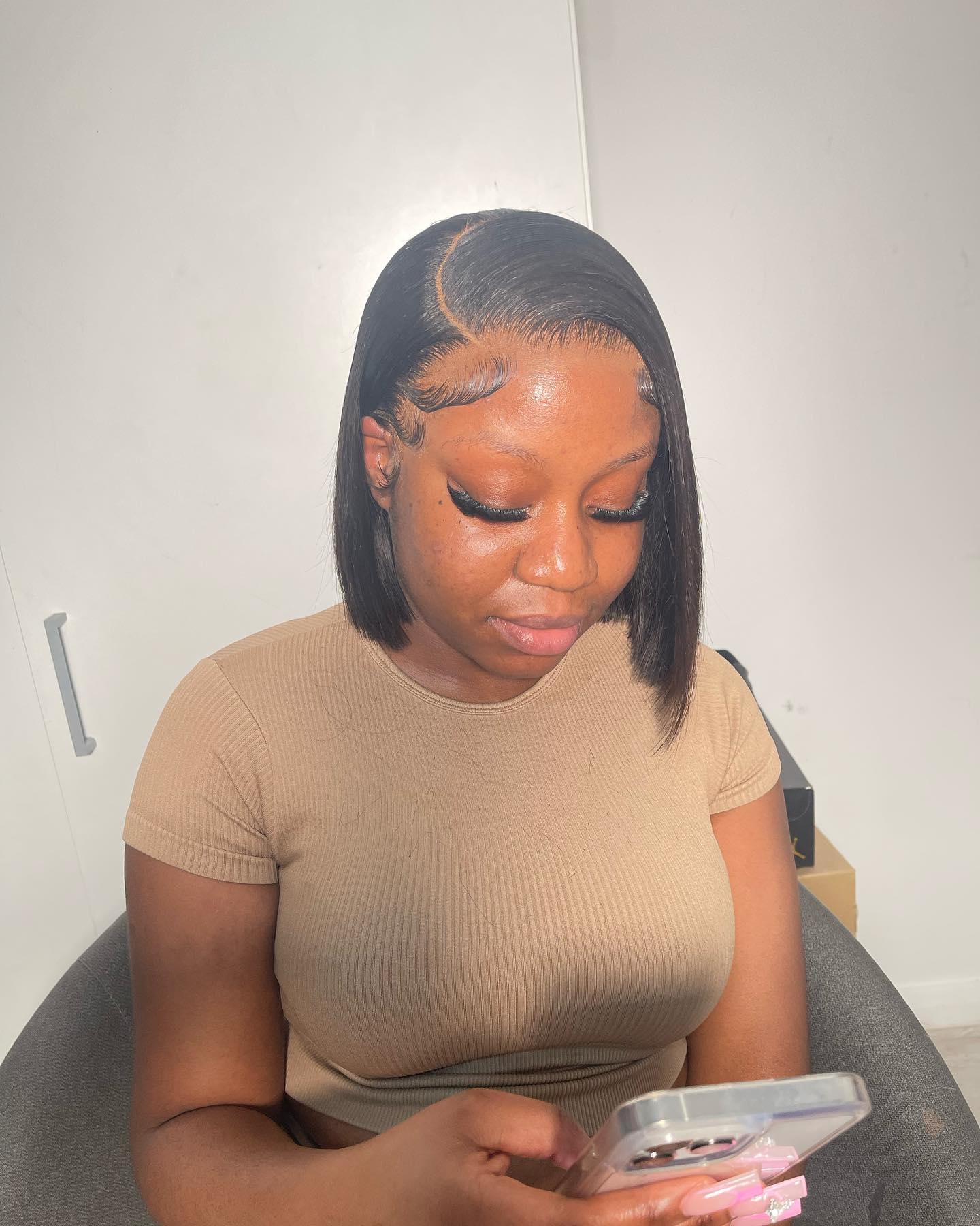 Bob Wigs Full frontal 100% human hair